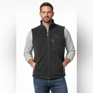 Men's Charcoal Fleece Vest